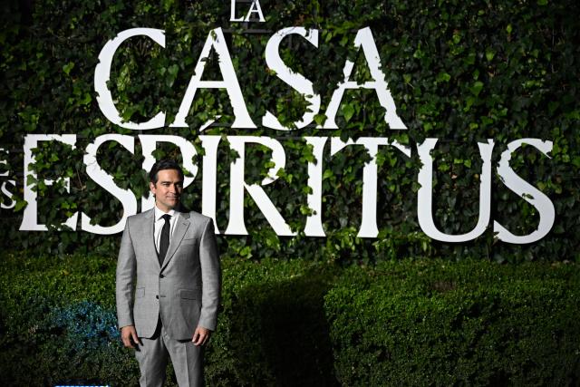 Mexican actor Alfonso Herrera attends the red carpet of 'La Casa de los Espiritus' (the House of the Spirits) in Mexico City on April 16, 2026. (Photo by Yuri CORTEZ / AFP)