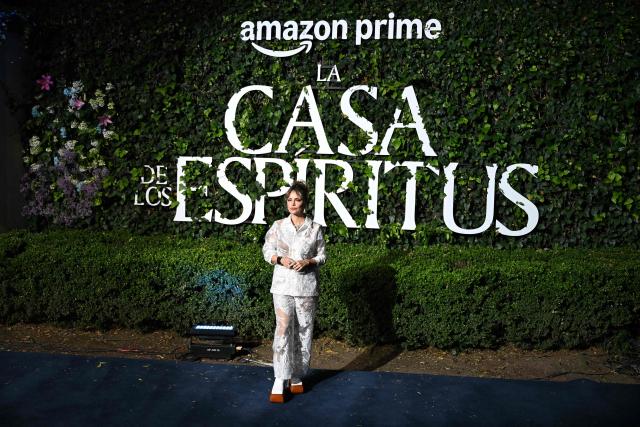 Argentine actress Dolores Fonzi attends the red carpet of 'La Casa de los Espiritus' (the House of the Spirits) in Mexico City on April 16, 2026. (Photo by Yuri CORTEZ / AFP)