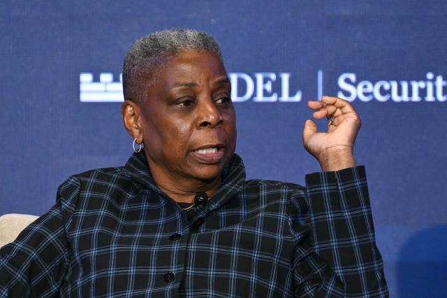 Chairperson of Teneo and former Xerox CEO Ursula Burns speaks during the 2026 Semafor World Economy conference in Washington, DC, on April 17, 2026. (Photo by Mandel NGAN / AFP)