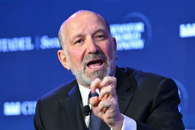 US Secretary of Commerce Howard Lutnick speaks during the 2026 Semafor World Economy conference in Washington, DC, on April 17, 2026. (Photo by Mandel NGAN / AFP)