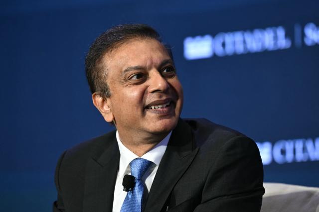 Satish Reddy, Chairman, Dr. Reddy's Laboratories speaks during the 2026 Semafor World Economy conference in Washington, DC, on April 17, 2026. (Photo by Mandel NGAN / AFP)