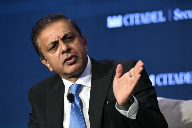 Satish Reddy, Chairman, Dr. Reddy's Laboratories speaks during the 2026 Semafor World Economy conference in Washington, DC, on April 17, 2026. (Photo by Mandel NGAN / AFP)