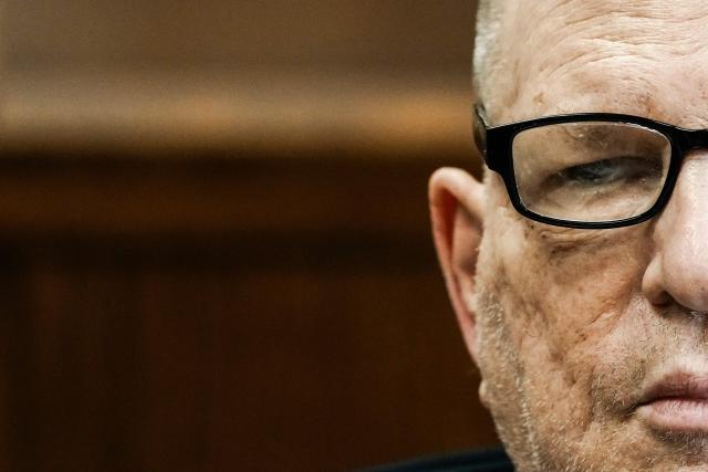 Former Hollywood film producer Harvey Weinstein appears in Manhattan Supreme Court during his retrial in New York City on April 17, 2026. The retrial of Weinstein on a rape charge on which a jury was previously deadlocked began on April 14, although he will remain imprisoned for other offenses regardless of the verdict. Weinstein is accused of the third-degree rape of Jessica Mann, who starred in the 2015 romantic commedy "This Isn't Funny." (Photo by Eduardo Munoz Alvarez / POOL / AFP)