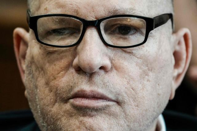 Former Hollywood film producer Harvey Weinstein appears in Manhattan Supreme Court during his retrial in New York City on April 17, 2026. The retrial of Weinstein on a rape charge on which a jury was previously deadlocked began on April 14, although he will remain imprisoned for other offenses regardless of the verdict. Weinstein is accused of the third-degree rape of Jessica Mann, who starred in the 2015 romantic commedy "This Isn't Funny." (Photo by Eduardo Munoz Alvarez / POOL / AFP)