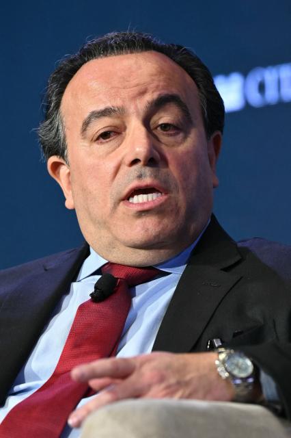 Africell Group CEO Ziad Dalloul speaks during the 2026 Semafor World Economy conference in Washington, DC, on April 17, 2026. (Photo by Mandel NGAN / AFP)