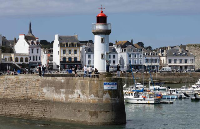 This photograph shows a view of Le Palais in Belle-Ile-en-Mer, western France, on April 17, 2026. (Photo by Fred TANNEAU / AFP)