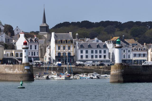 This photograph shows a view of Le Palais in Belle-Ile-en-Mer, western France, on April 17, 2026. (Photo by Fred TANNEAU / AFP)