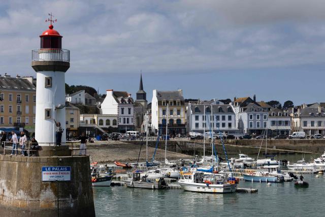 This photograph shows a view of Le Palais in Belle-Ile-en-Mer, western France, on April 17, 2026. (Photo by Fred TANNEAU / AFP)