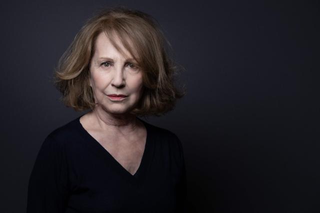 (FILES) French actress Nathalie Baye, who sings on the Penelopes ( Axel Basquiat and Vincent Trimel) album, poses during a session photo in Paris on November 24, 2022. Nathalie Baye passed away on April 17, 2026, announced her family to Agence France-Presse on April 18, 2026. (Photo by JOEL SAGET / AFP)