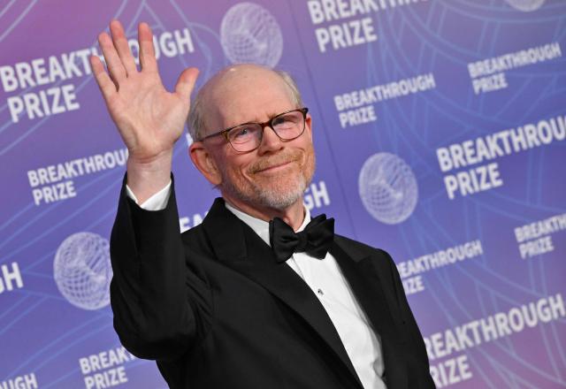 US director Ron Howard attends the 12th Breakthrough Prize Ceremony at Barker Hangar in Santa Monica, California on April 18, 2026. (Photo by Lisa O'CONNOR / AFP)