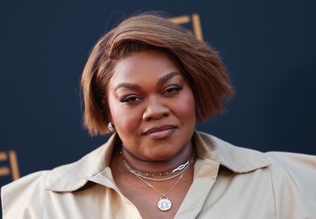 US actress Da'Vine Joy Randolph attends the 2026 AFI Life Achievement Award at the Dolby Theatre in Hollywood, California on April 18, 2026. US actor Eddie Murphy is the recipient of the 2026 AFI Life Achievement Award. (Photo by Etienne Laurent / AFP)