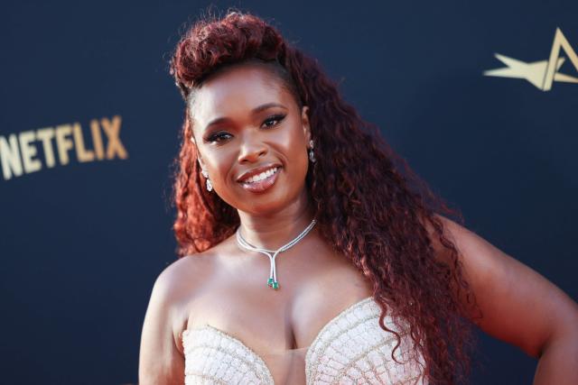 US singer–songwriter Jennifer Hudson attends the 2026 AFI Life Achievement Award at the Dolby Theatre in Hollywood, California on April 18, 2026. US actor Eddie Murphy is the recipient of the 2026 AFI Life Achievement Award. (Photo by Etienne Laurent / AFP)