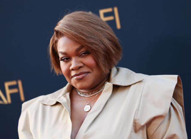 US actress Da'Vine Joy Randolph attends the 2026 AFI Life Achievement Award at the Dolby Theatre in Hollywood, California on April 18, 2026. US actor Eddie Murphy is the recipient of the 2026 AFI Life Achievement Award. (Photo by Etienne Laurent / AFP)