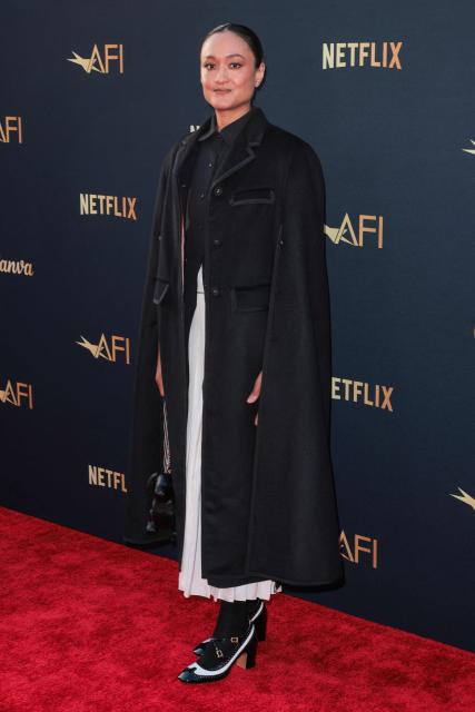US cinematographer Autumn Durald Arkapaw attends the 2026 AFI Life Achievement Award at the Dolby Theatre in Hollywood, California on April 18, 2026. US actor Eddie Murphy is the recipient of the 2026 AFI Life Achievement Award. (Photo by ETIENNE LAURENT / AFP)
