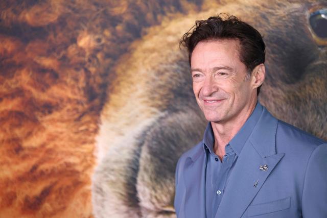 Australian actor Hugh Jackman attends the premiere of "The Sheep Detectives" in New York on April 19, 2026. (Photo by CHARLY TRIBALLEAU / AFP)