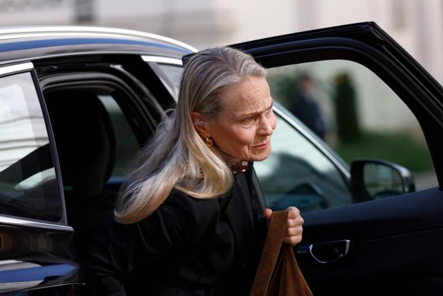 Sweden's State Secretary to the Minister of Justice Charlotte Kugelberg arrives for the 6th Ministerial Meeting of the European Coalition against Organized Crime at the Hotel de Beauveau, the French Interior Ministry, in Paris on April 20, 2026. (Photo by Kenzo TRIBOUILLARD / AFP)