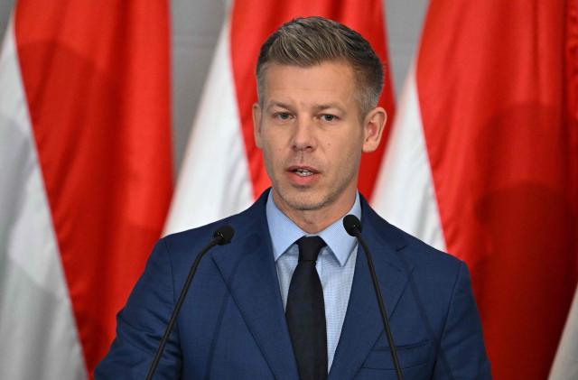 Election winner and leader of Hungary's TISZA party Peter Magyar answers journalists' questions during a press conference following the first official meeting of TISZA's new parliamentary group at the HUNGEXPO Congress and Exhibition Center in Budapest, Hungary, on April 20, 2026. Hungary's nationalist long-time Prime Minister Viktor Orban lost on April 12, 2026 to political newcomer, conservative pro-EU Peter Magyar, whose party won a two-thirds parliamentary majority in a vote marked by record turnout in the central European country. (Photo by Attila KISBENEDEK / AFP)