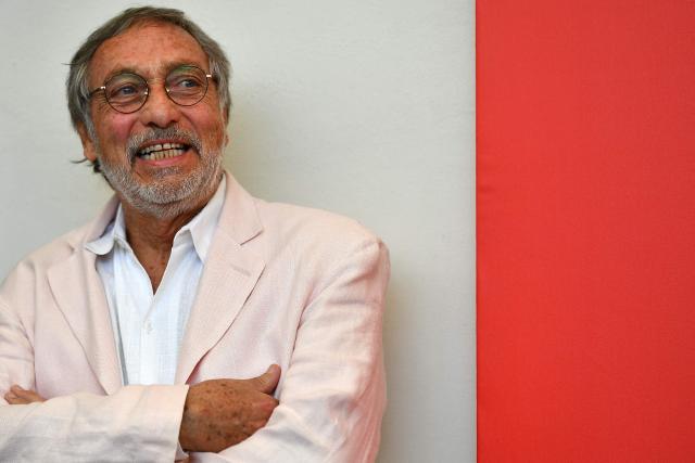 (FILES) Actor Luis Brandoni attends a photocall for the film "Mi Obra Maestra" (My Masterpiece) presented out of competition on August 30, 2018 during the 75th Venice Film Festival at Venice Lido. Argentine Luis Brandoni, a versatile actor in theatre, television and film, passed away on April 19, 2026 at the age of 86, and his body will lie in state with full honours from midday on April 20 at the Buenos Aires Legislature. (Photo by Vincenzo PINTO / AFP)