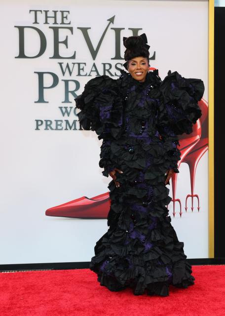 Antiguan-US costume designer June Ambrose attends the world premiere of "The Devil Wears Prada 2" at Lincoln Center in New York City, on April 20, 2026. (Photo by ANGELA WEISS / AFP)