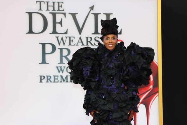 Antiguan-US costume designer June Ambrose attends the world premiere of "The Devil Wears Prada 2" at Lincoln Center in New York City, on April 20, 2026. (Photo by ANGELA WEISS / AFP)