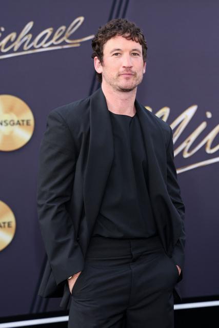 US actor Miles Teller attends the Los Angeles premiere of Lionsgate's "Michael" at the Dolby Theatre in Hollywood, California on April 20, 2026. (Photo by VALERIE MACON / AFP)