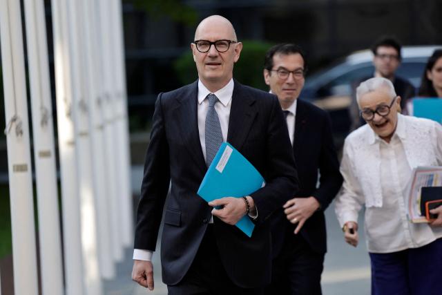 France's Economy, Finances and Industry Minister Roland Lescure arrives at the public finances alert committee at the Ministry of Economics and Finance in Paris on April 21, 2026. (Photo by STEPHANE DE SAKUTIN / AFP)