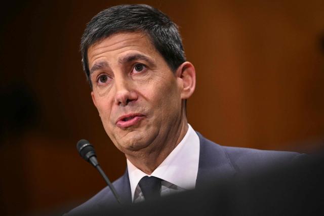 Kevin Warsh, nominee for US Federal Reserve Chair, testifies during a Senate Banking Committee hearing on his nomination on Capitol Hill in Washington, DC, on April 21, 2026. Warsh, President Donald Trump's choice to lead the US Federal Reserve, vowed Tuesday to protect central bank independence at his confirmation hearing, despite intense pressure from the president. (Photo by Mandel NGAN / AFP)