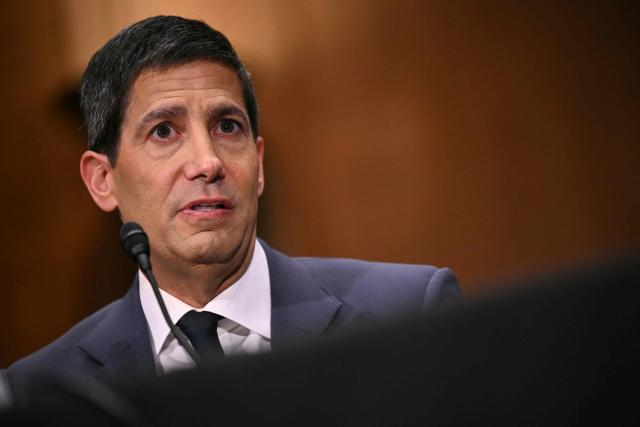 Kevin Warsh, nominee for US Federal Reserve Chair, testifies during a Senate Banking Committee hearing on his nomination on Capitol Hill in Washington, DC, on April 21, 2026. Warsh, President Donald Trump's choice to lead the US Federal Reserve, vowed Tuesday to protect central bank independence at his confirmation hearing, despite intense pressure from the president. (Photo by Mandel NGAN / AFP)