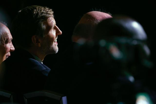 German former basketball player Dirk Nowitzki attends the International Basketball Federation FIBA Hall of Fame 2026 Induction ceremony in Berlin on April 21, 2026. (Photo by Odd ANDERSEN / AFP)