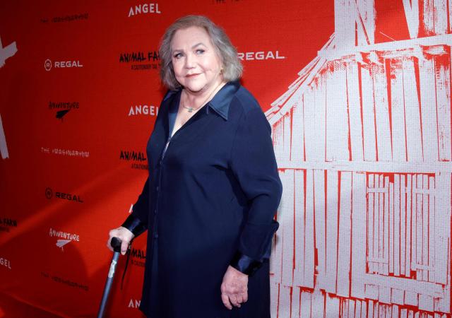 US actress Kathleen Turner attends the premiere of Angel Studios' "Animal Farm" at Regal Theatre Battery Park in New York on April 21, 2026. (Photo by Leonardo MUNOZ / AFP)