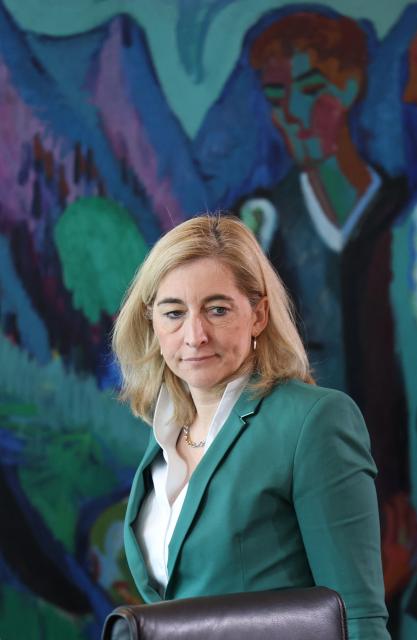 German Health Minister Nina Warken arrives for the weekly cabinet meeting at the Chancellery in Berlin on April 22, 2026. (Photo by Odd ANDERSEN / AFP)