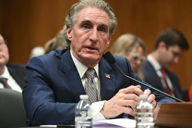 US Interior Secretary Doug Burgum testifies at a Senate Appropriations Subcommittee on Interior, Environment, and Related Agencies hearing on fiscal year 2027 budget requests for the Department of Interior, on Capitol Hill in Washington, DC, on April 22, 2026. (Photo by SAUL LOEB / AFP)