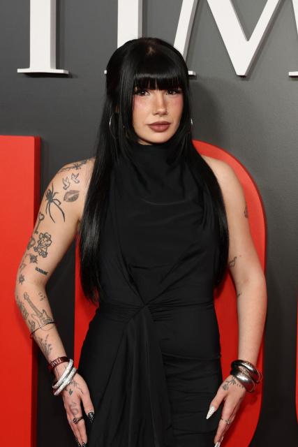 US musician Bailey Spinn attends the 2026 TIME100 gala at The Jazz at Lincoln Center in New York, on April 23, 2026. (Photo by ANGELA WEISS / AFP)