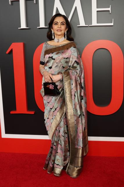 Indian businesswoman Nita Mukesh Ambani attends the 2026 TIME100 gala at The Jazz at Lincoln Center in New York, on April 23, 2026. (Photo by ANGELA WEISS / AFP)