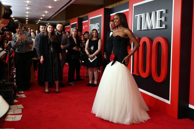 US singer-songwriter Coco Jones attends the 2026 TIME100 gala at The Jazz at Lincoln Center in New York, on April 23, 2026. (Photo by ANGELA WEISS / AFP)