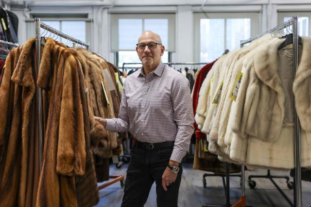 Larry Cowit, owner of Madison Avenue Furs shop, poses for a photo in his store in New York City, on March 10, 2026. New York is thawing out after a particularly cruel winter that's included debates over fur's revival as influencers push the look and retail sites report a jump in searches for vintage pieces. Business owners like Cowit, who inherited and runs his family's Madison Avenue Furs, are celebrating a sales spike. (Photo by ANGELA WEISS / AFP)