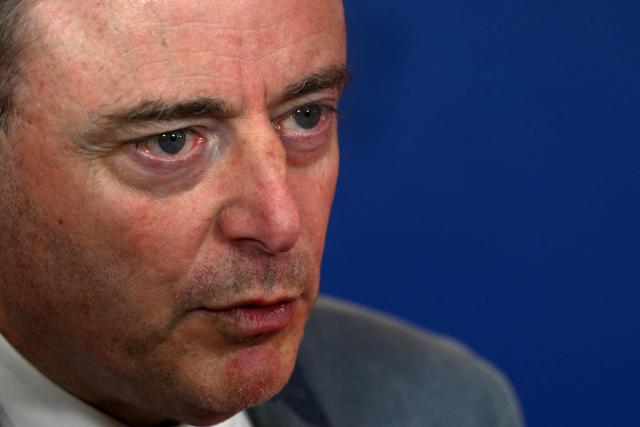 Belgium's Prime Minister Bart De Wever speaks during a press conference after taking part in an informal meeting of the European Council in Nicosia on April 24, 2026. (Photo by NICOLAS TUCAT / AFP)