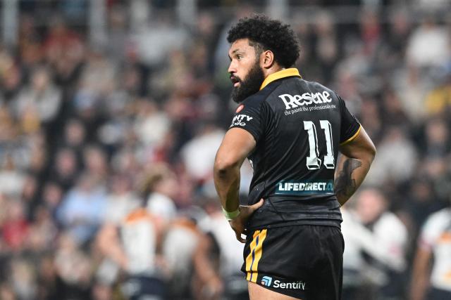 Hurricanes Fehi Fineanganofo looks on during round 11 Super Rugby Pacific match between the Hurricanes and Brumbies at One New Zealand Stadium in Christchurch on April 25, 2026. (Photo by Sanka VIDANAGAMA / AFP)