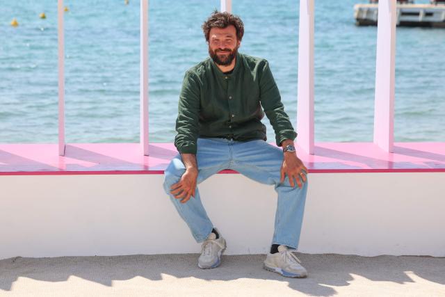 Belgian actor and director Thibaut Evrard poses during the "Paris Police 1910" photocall as part of the 9th edition of the Cannes International Series Festival (Canneseries) in Cannes, southern France, on April 25, 2026. (Photo by Valery HACHE / AFP)