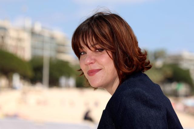 French actress Sophie Marie Larrouy poses during the "A bientot te revoir" photocall as part of the 9th edition of the Cannes international Series Festival (Canneseries) in Cannes, southern France, on April 25, 2026. (Photo by Valery HACHE / AFP)