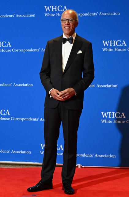 NBC journalist Lester Holt attends the White House Correspondents' dinner at the Washington Hilton in Washington, DC, on April 25, 2026. US President Donald Trump is attending the annual gala of the political press for the first time while in office. (Photo by Alex WROBLEWSKI / AFP)