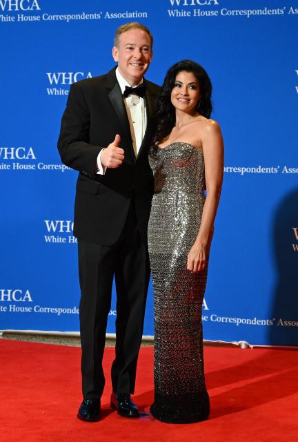 EPA Administrator Lee Zeldin and his wife Diana Zeldin attend the White House Correspondents' dinner at the Washington Hilton in Washington, DC, on April 25, 2026. US President Donald Trump is attending the annual gala of the political press for the first time while in office. (Photo by Alex WROBLEWSKI / AFP)