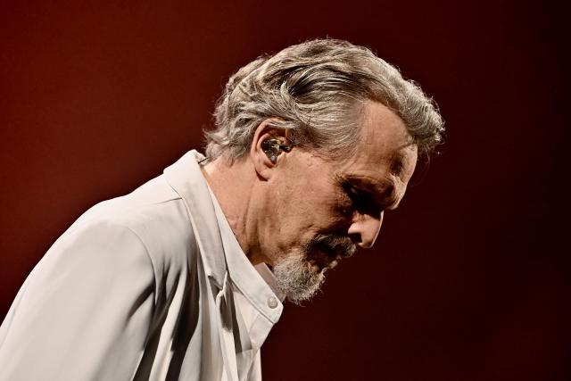 Spanish singer Miguel Bose performs on stage as part of his "Importante Tour 2026" at Parque Viva in Alajuela, Costa Rica, on April 25, 2026. (Photo by Ezequiel BECERRA / AFP)