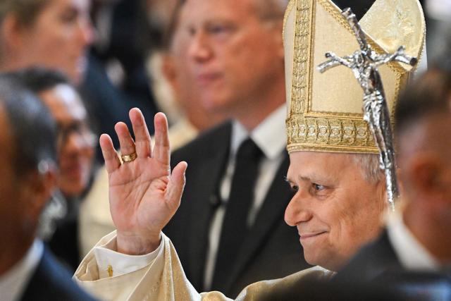 Pope Leo XIV arrives for the Holy Mass with Priestly Ordinations, at St Peter's Basilica in the Vatican on April 26, 2026. (Photo by Andreas SOLARO / AFP)