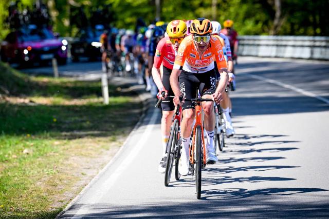 Belgian Laurens De Plus of INEOS Grenadiers cycles during the men elite race of the Liege-Bastogne-Liege UCI World Tour one day cycling race, 259,5km from Liege, over Bastogne to Liege, on April 26, 2026. (Photo by MAARTEN STRAETEMANS / Belga / AFP) / Belgium OUT