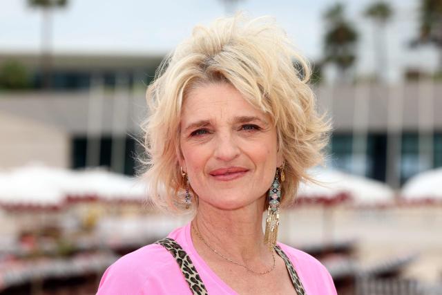 French actress Olivia Cote poses during the "Chamouxland : la reconstruction" photocall as part of the 9th edition of the Cannes international Series Festival (Canneseries) in Cannes, southern France, on April 26, 2026. (Photo by Valery HACHE / AFP)