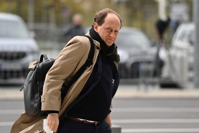 (FILES) Alexander Graf Lambsdorff of the Free Democratic Party (FDP) arrives prior to a press conference before the start of coalition talks between Germany's Green Party - Die Gruenen, the Free Democratic Party FDP and the Social Democratic Party SPD in Berlin on October 21, 2021. Russia summoned on April 27, 2026 the German ambassador to Moscow, Alexander Graf Lambsdorff. The Russian Foreign Ministry cited as the reason a German MP’s alleged support for a Chechen "terrorist organisation". (Photo by Ina Fassbender / AFP)
