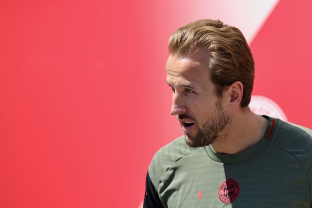 Bayern Munich's English forward #09 Harry Kane arrives for a training session in Munich, southern Germany on April 27, 2026, ahead of the UEFA Champions League semi-final first leg football match against Paris Saint-Germain (PSG) to be played in Paris. (Photo by Alexandra BEIER / AFP)
