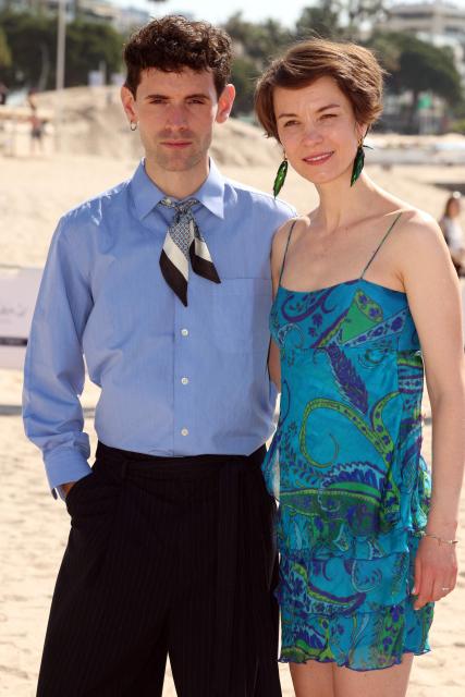 Spanish actor Inaki Mur (L) and Russian actress Regina Bikkinina (R) pose during the "This is not a murder mystery" photocall as part of the 9th edition of the Canneseries international series festival in Cannes, southern France, on April 27, 2026. (Photo by Valery HACHE / AFP)