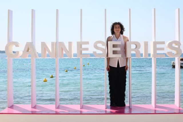 French comedian and short series jury member Roman Doduik poses during a photocall at the 9th edition of the Canneseries international series festival in Cannes, southern France, on April 27, 2026. (Photo by Valery HACHE / AFP)